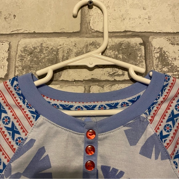 Disney Store Girl’s Olaf & Elsa Long Sleeve PJ  Nightie - Nightgown Size 5/6 - Picture 2 of 5